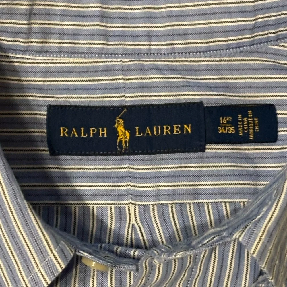 Polo Ralph Lauren L/S, Cotton, Button Down Shirt. Size: 16 1/2 <34/35> (4407) - Picture 7 of 9
